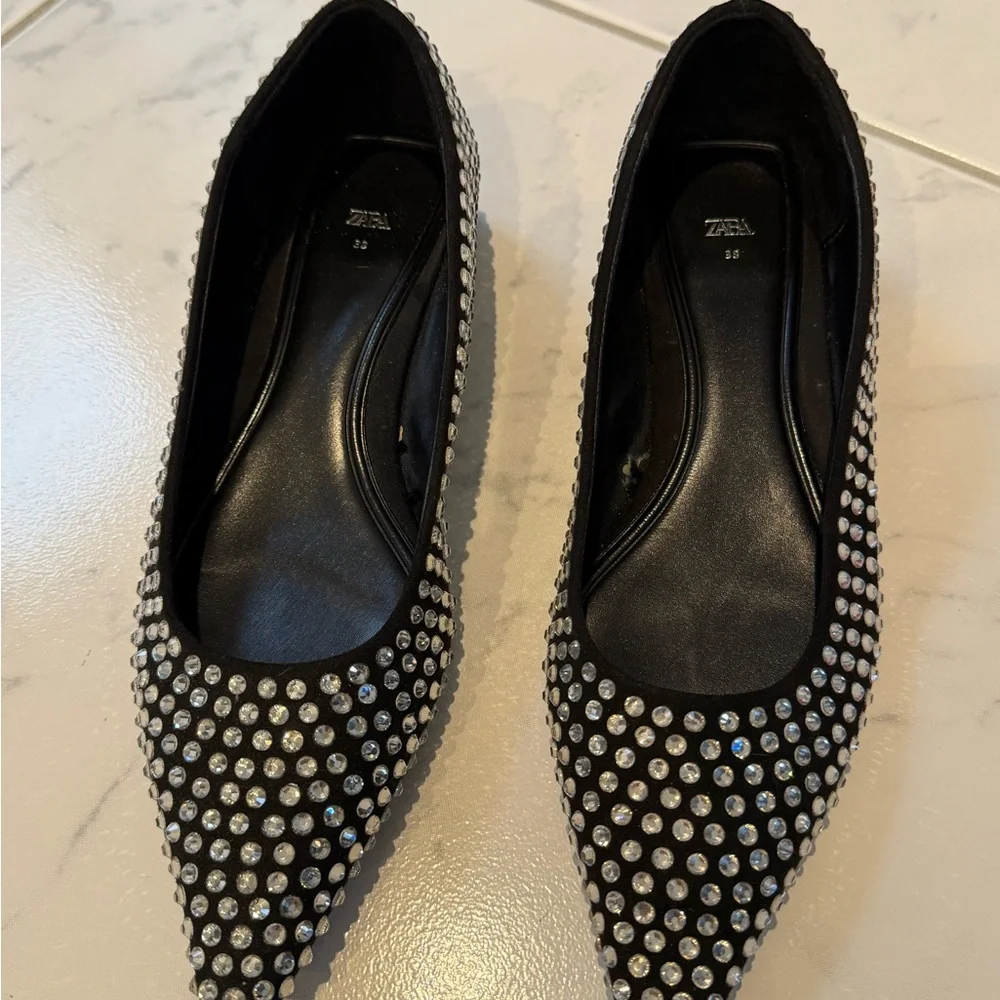 Zara Sparkly Flats - Picture 3 of 7